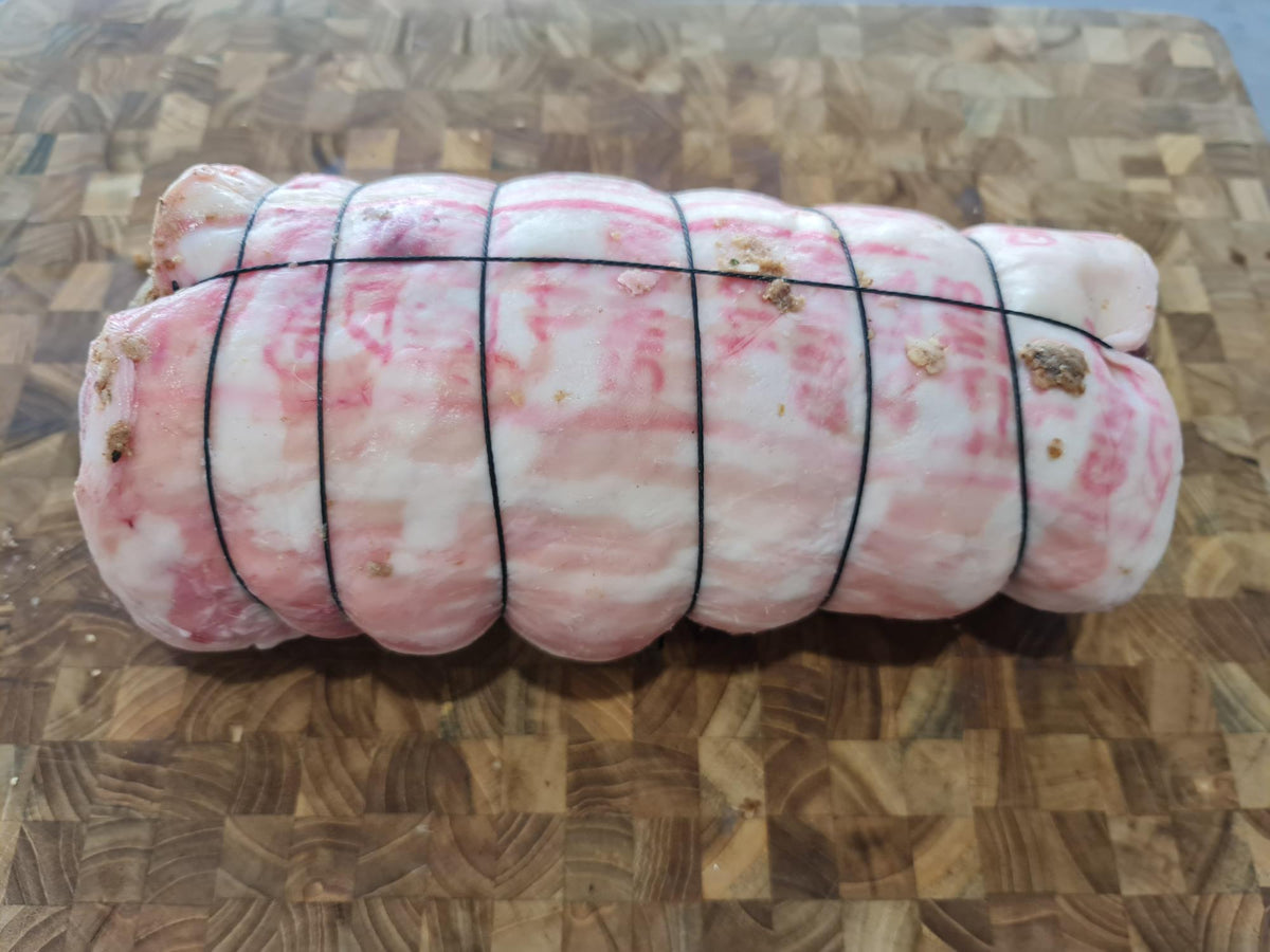 Boned & Rolled Stuffed Saddle of lamb – SmokeyQ