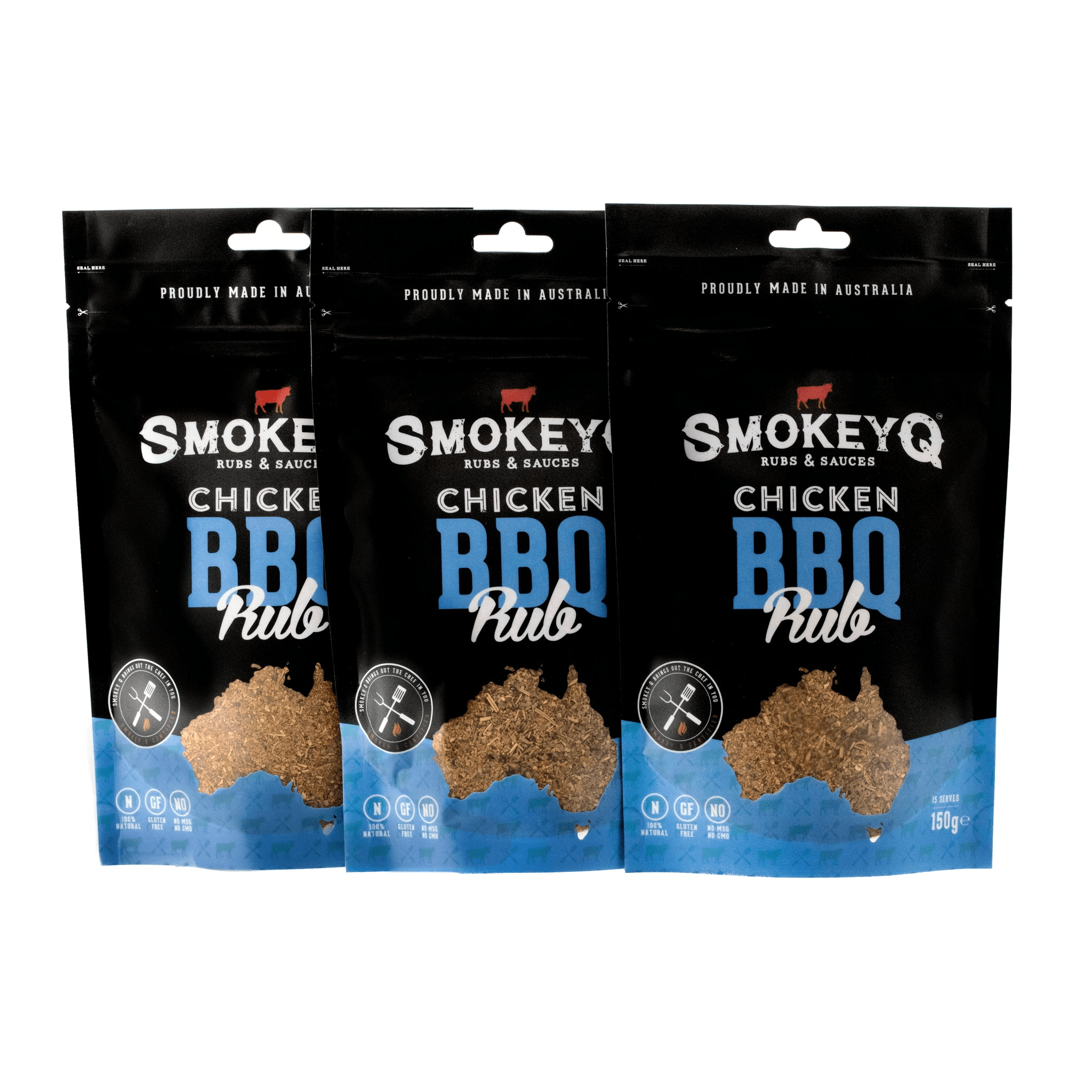 Chicken Bbg Rib Chicken BBQ Rub Pouch | SmokeyQ Australia